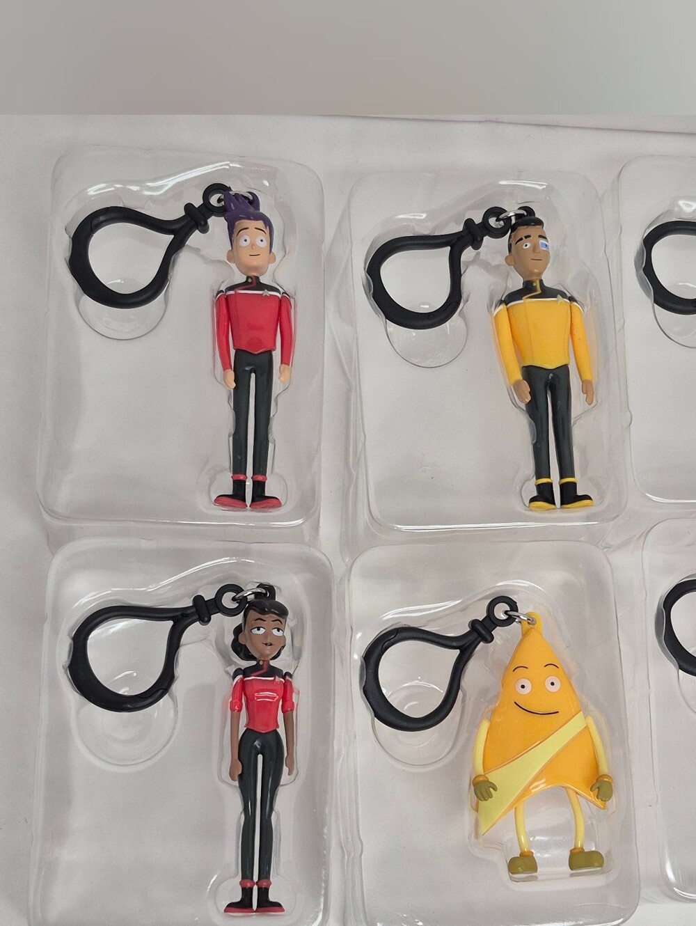 Star Trek Lower Decks Chibi In Motion - Complete Set of 6 Clip-On Danglers